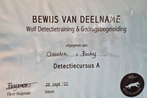 Bucky: hondenschool jaar 2022