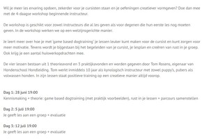 Module B1: Kynologisch basis instructeur