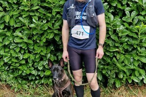 Bucky: samen rennen met baasje