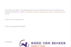 caniene herpesvirus type 1 infecties bij de hond